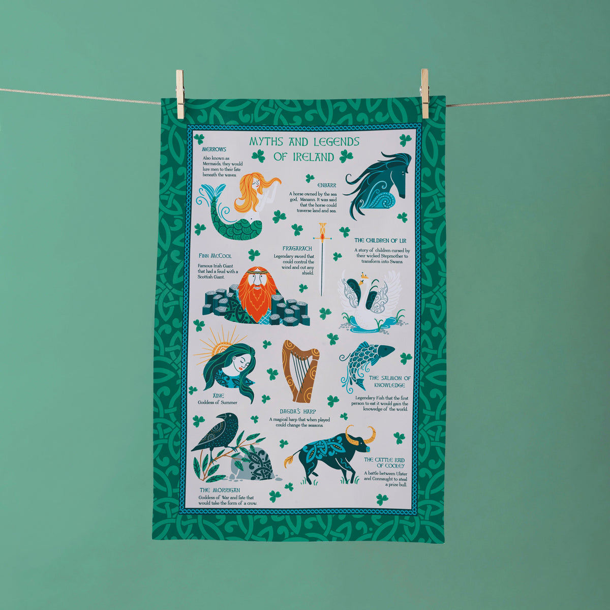 Pure Country Weavers Decke "Celtic Rabe" | Gewebte Baumwolldecke Als Überwurf, Bettauflage Oder Wandteppich