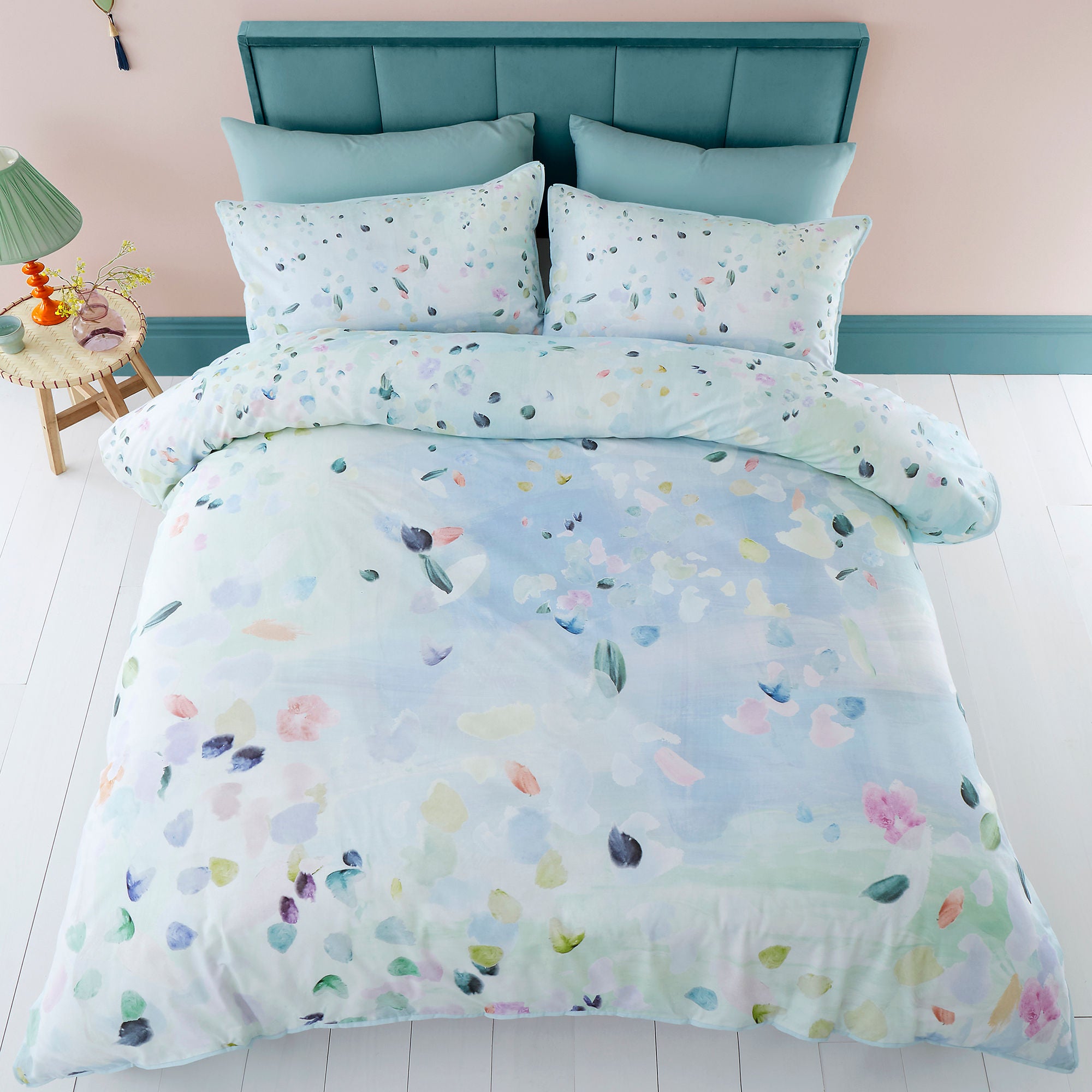 Alfresco Duvet Cover Set by Appletree Style in Duck Egg - Duvet Cover Set - Appletree Style