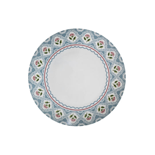 Boho Floral Porcelain Dinner Plate in Multicolour