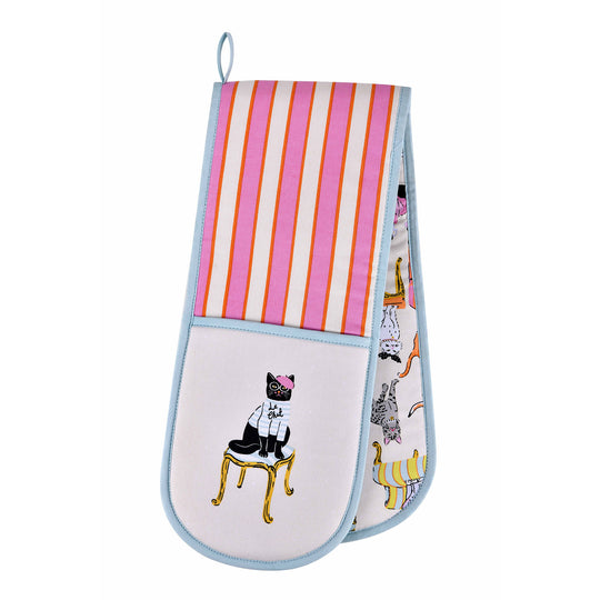 Cool Cats Double Oven Glove in Multicolour