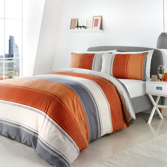 Betley Duvet Cover Set in Spice