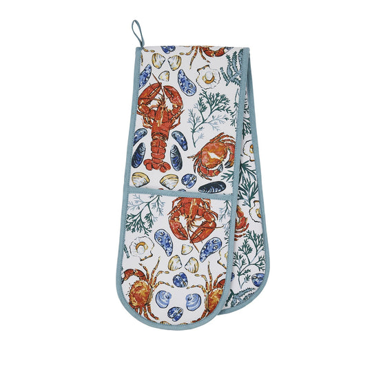 Shellfish Double Oven Glove in Green