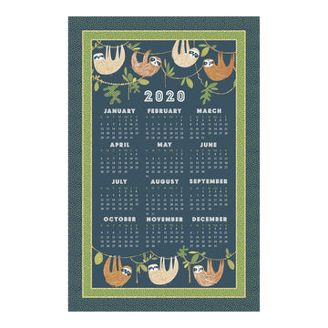 Ulster Weavers Cotton Tea Towel - Hanging Around (100% Cotton, Green)