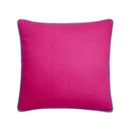 Cardinal Marble Cushion in Cerise Pink/Turquoise 50cm x 50cm