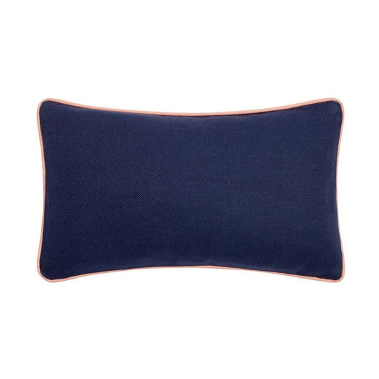 Hillsborough Floral Cushion in Navy 50 x 30cm