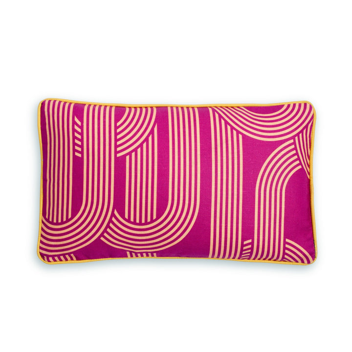Ulster Weavers Limelight Linen Cushion (50cm x 30cm, Cerise Pink) - Filled Cushion - Ulster Weavers
