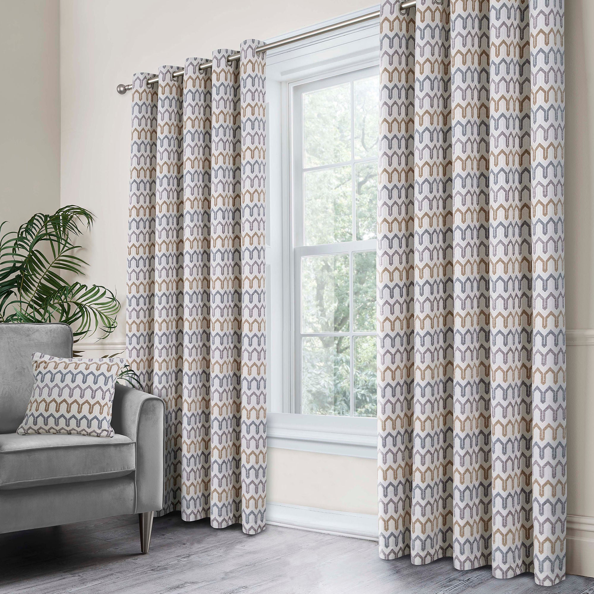 Arcadia Cushion by Curtina in Natural 43 x 43cm - Cushion - Curtina