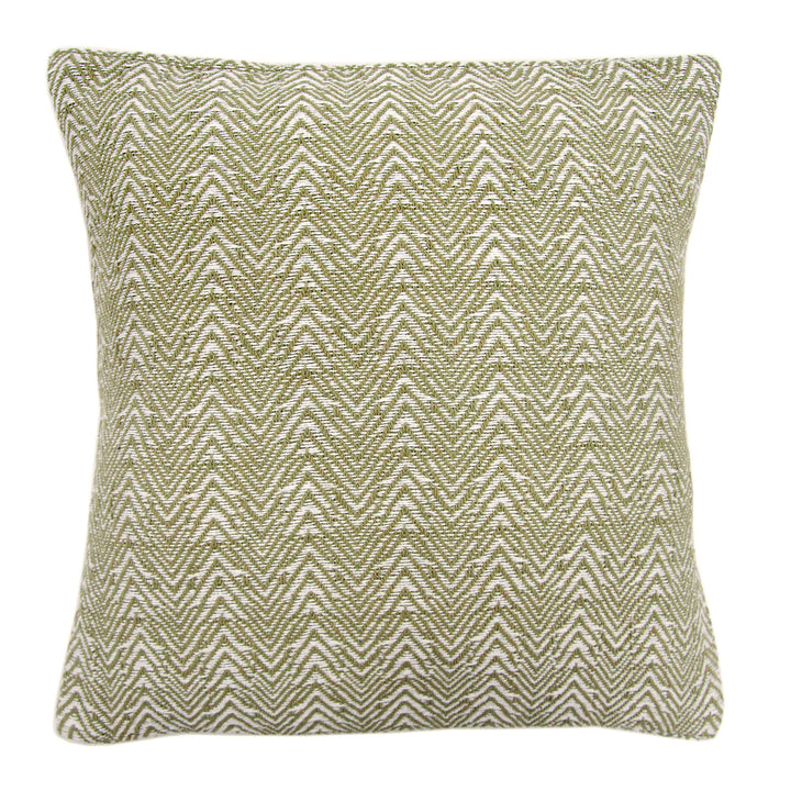 Herringbone Cushion by Appletree Loft in Khaki 43 x 43cm - Cushion - Appletree Loft