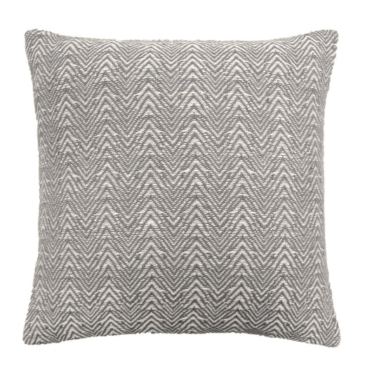 Herringbone Cushion in Silver 43 x 43cm
