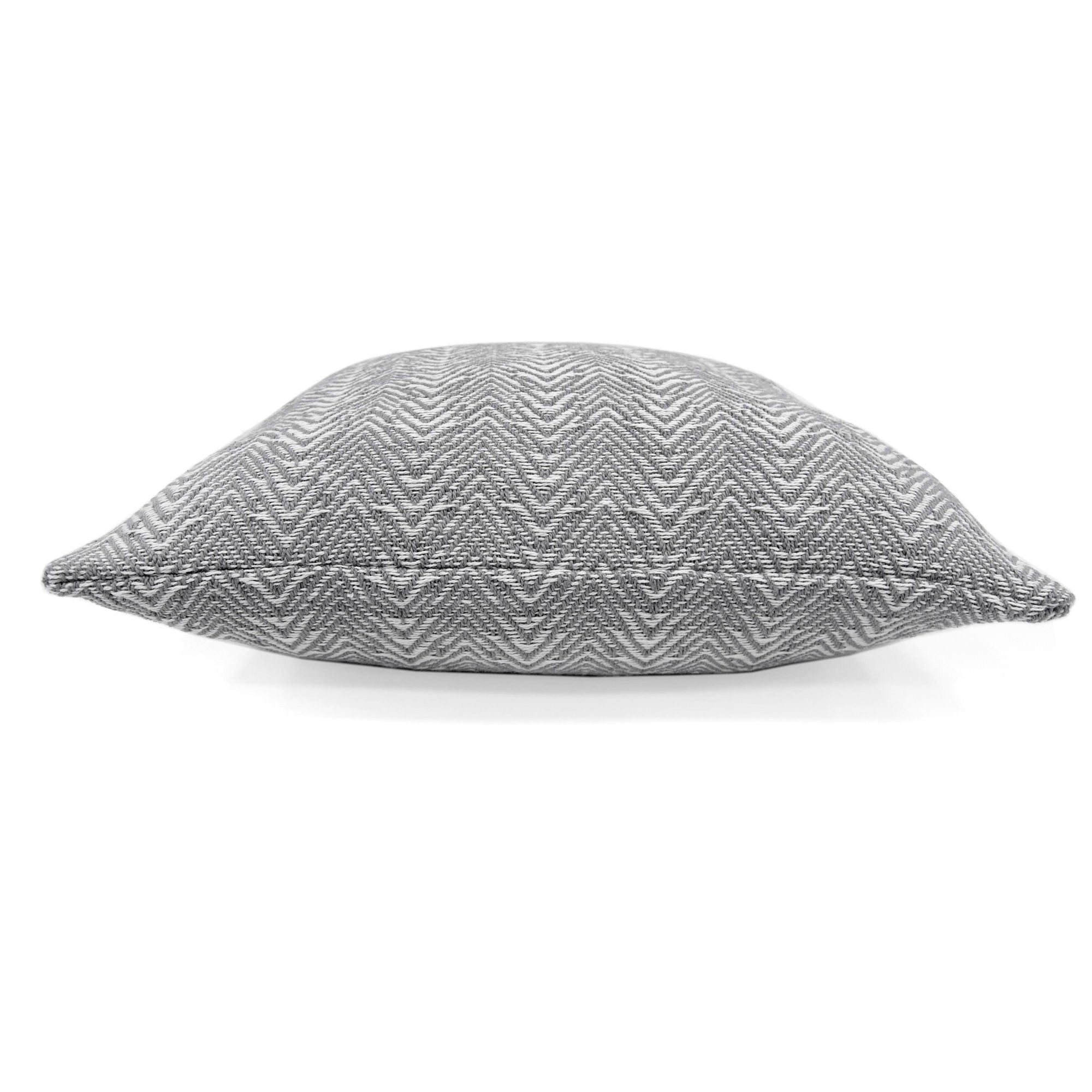 Herringbone Cushion by Appletree Loft in Silver 43 x 43cm - Cushion - Appletree Loft