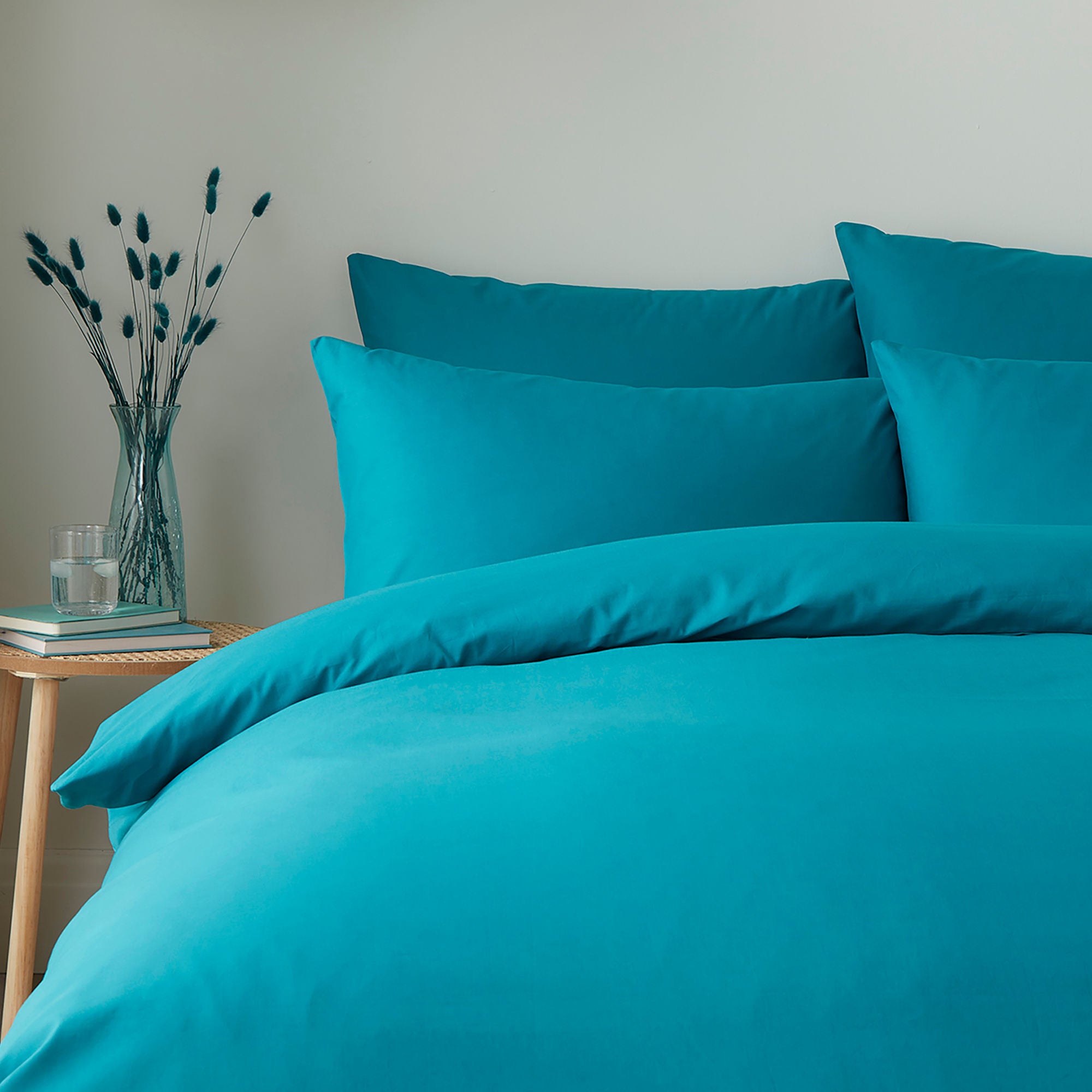 Appletree Pure Cotton Duvet Cover Set by Appletree Style in Teal - Duvet Cover Set - Appletree Style