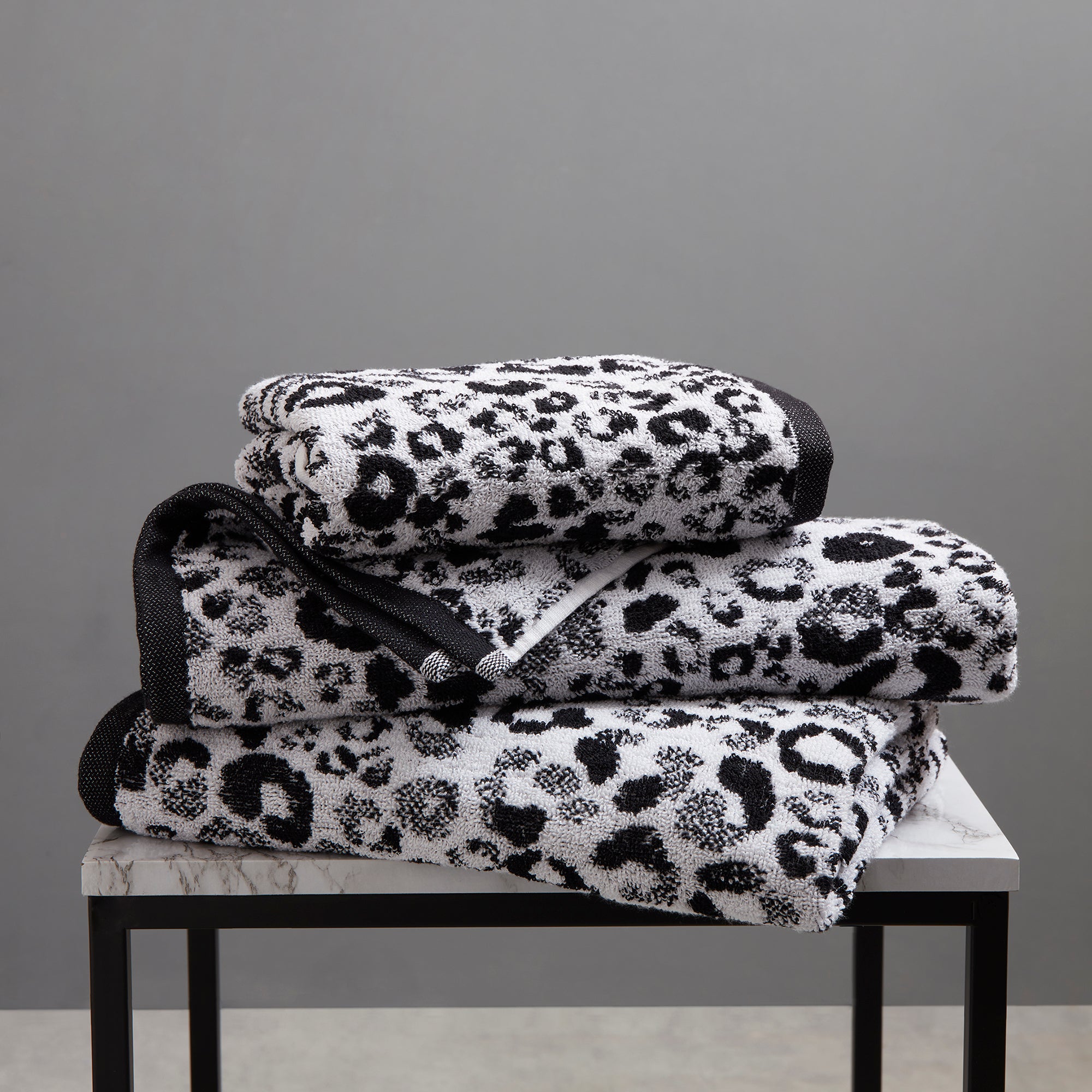 Animal Print Towels by Fusion Bathroom in Black - Towels - Fusion Bathroom