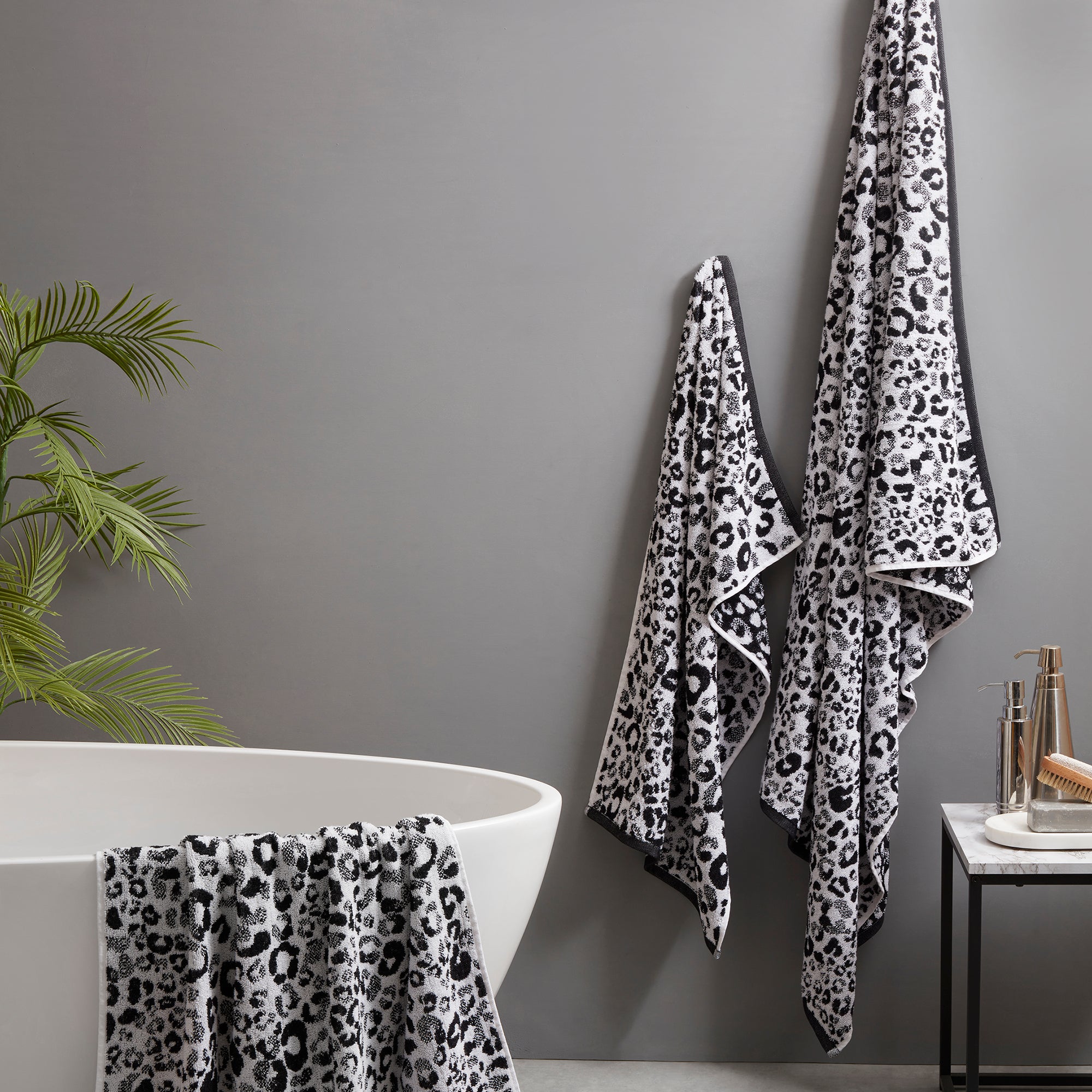 Animal Print Towels by Fusion Bathroom in Black - Towels - Fusion Bathroom