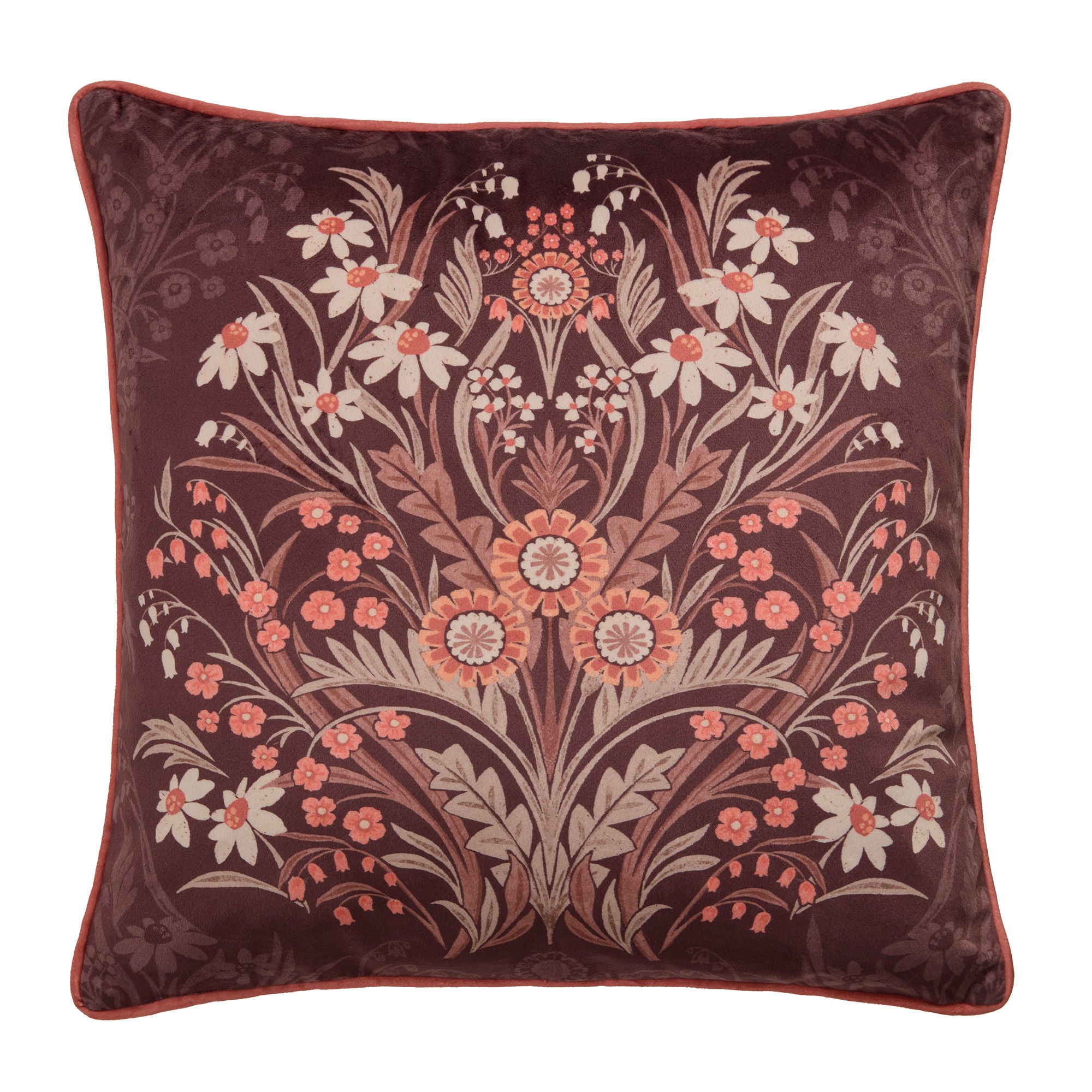 Audrey Cushion in Chocolate 43 x 43cm