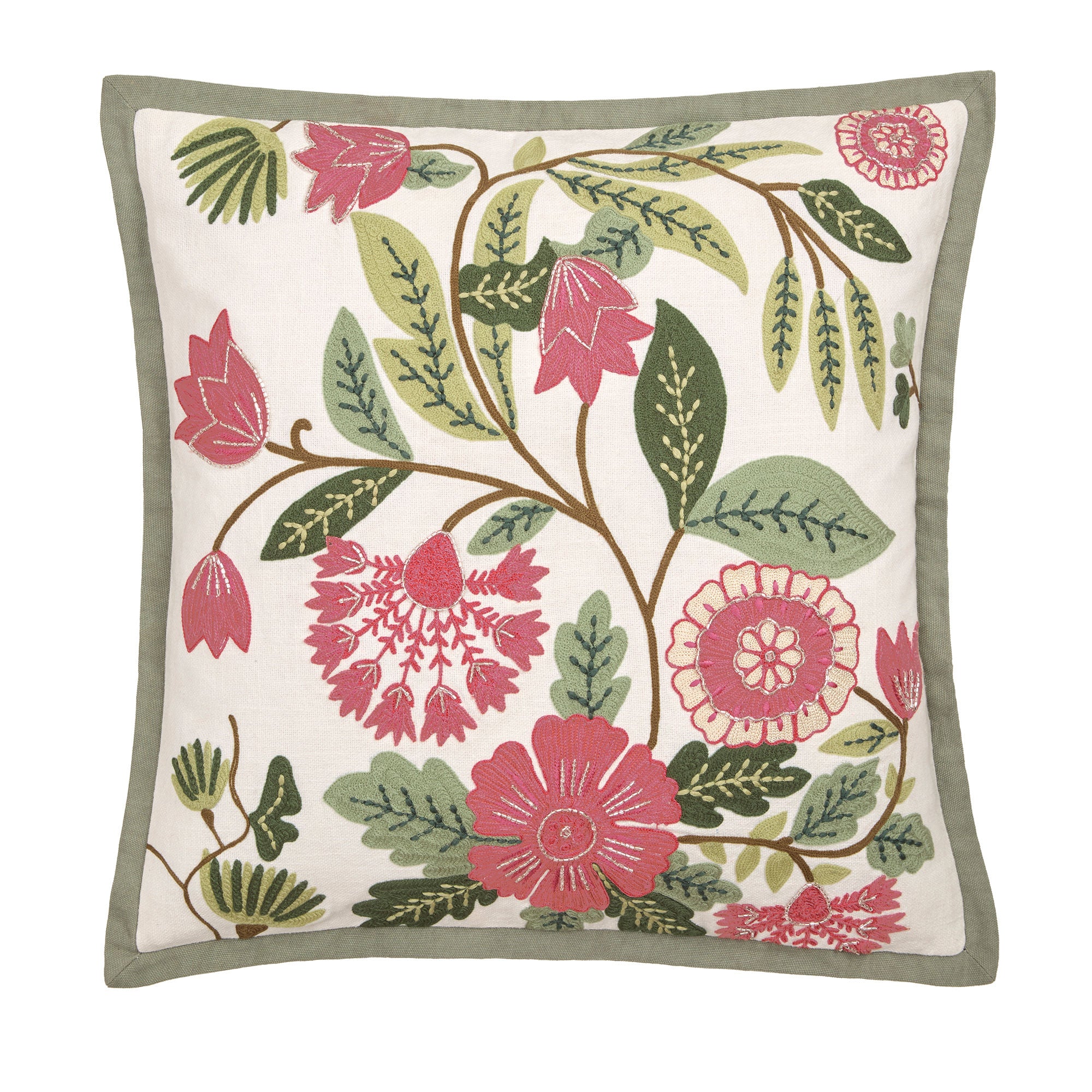 Aurelia Cushion in Green 43 x 43cm