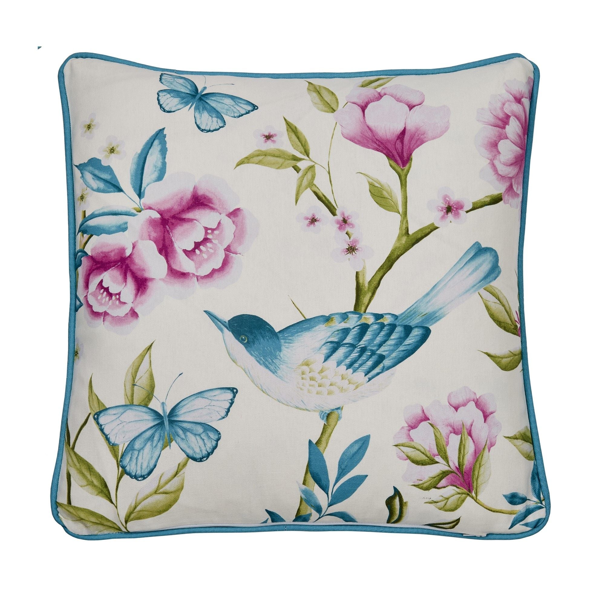 Amelle Outdoor Cushion by Dreams & Drapes Design in Blue 43 x 43cm - Cushion - Dreams & Drapes Design
