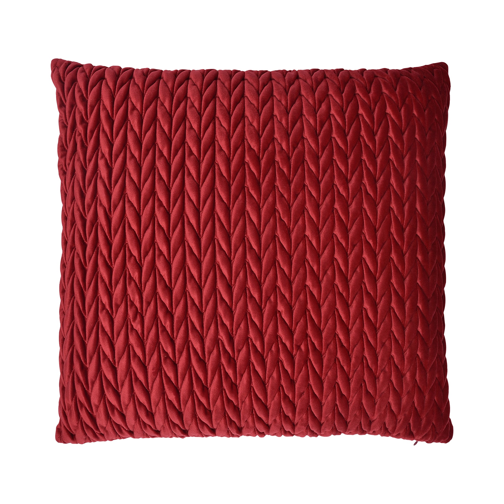 Amory Cushion by Laurence Llewelyn-Bowen in Claret 43 x 43cm - Cushion - Laurence Llewelyn-Bowen