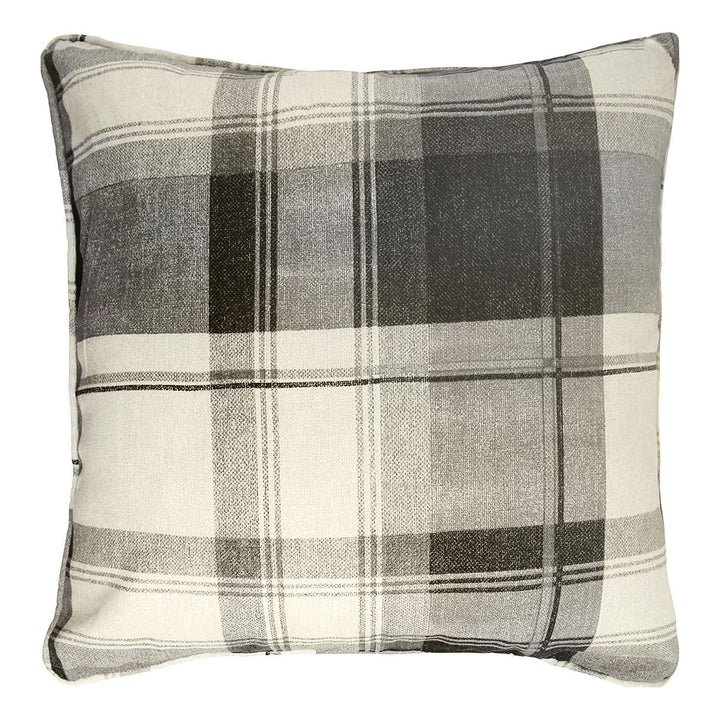 Balmoral Check Cushion by Fusion in Slate 43 x 43cm - Cushion - Fusion