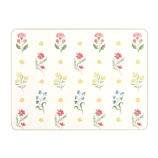 Boho Floral Placemat 4 Pack in Multicolour