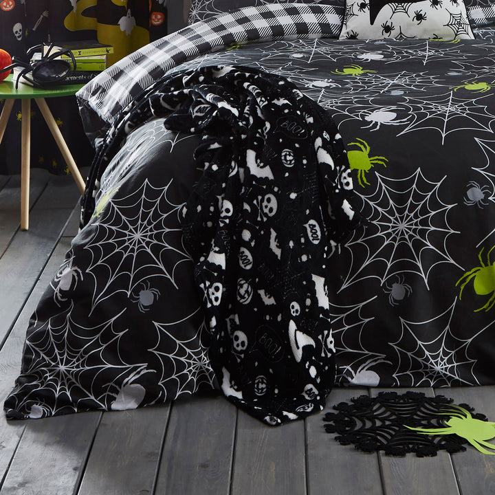 Boo Throw by Bedlam in Black 120 x 150cm - Throw - Bedlam