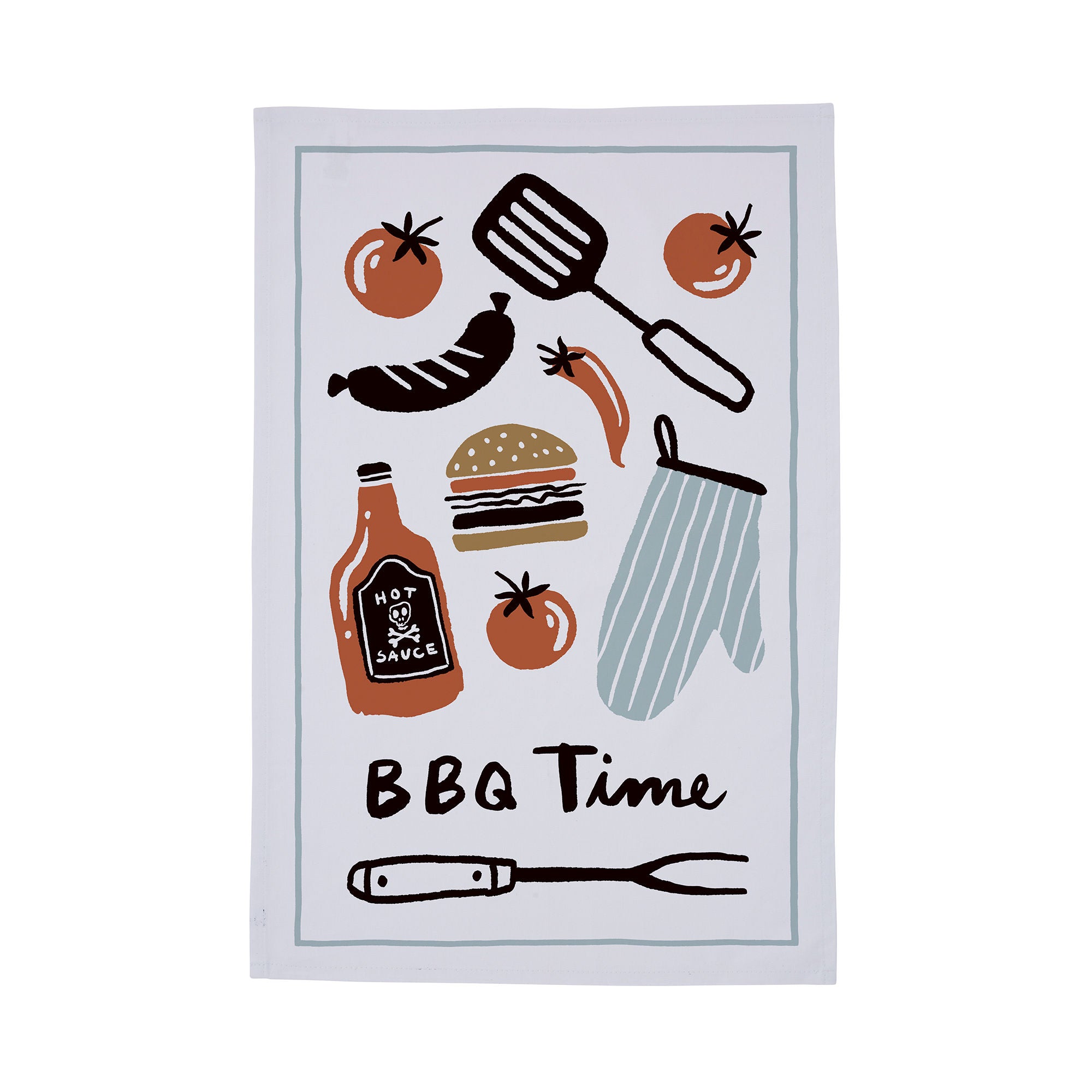 Ulster Weavers BBQ Time Tea Towel - Cotton One Size in Multi - Tea Towel - Ulster Weavers