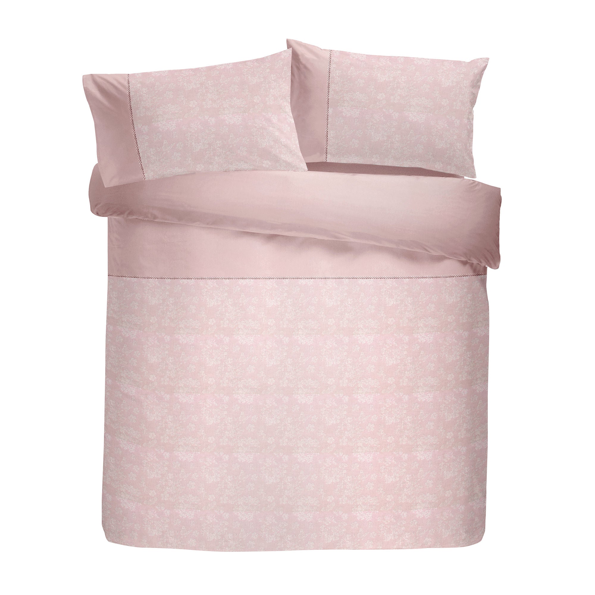 Blossom Duvet Cover Set by Dreams & Drapes Woven in Blush - Duvet Cover Set - Dreams & Drapes Woven