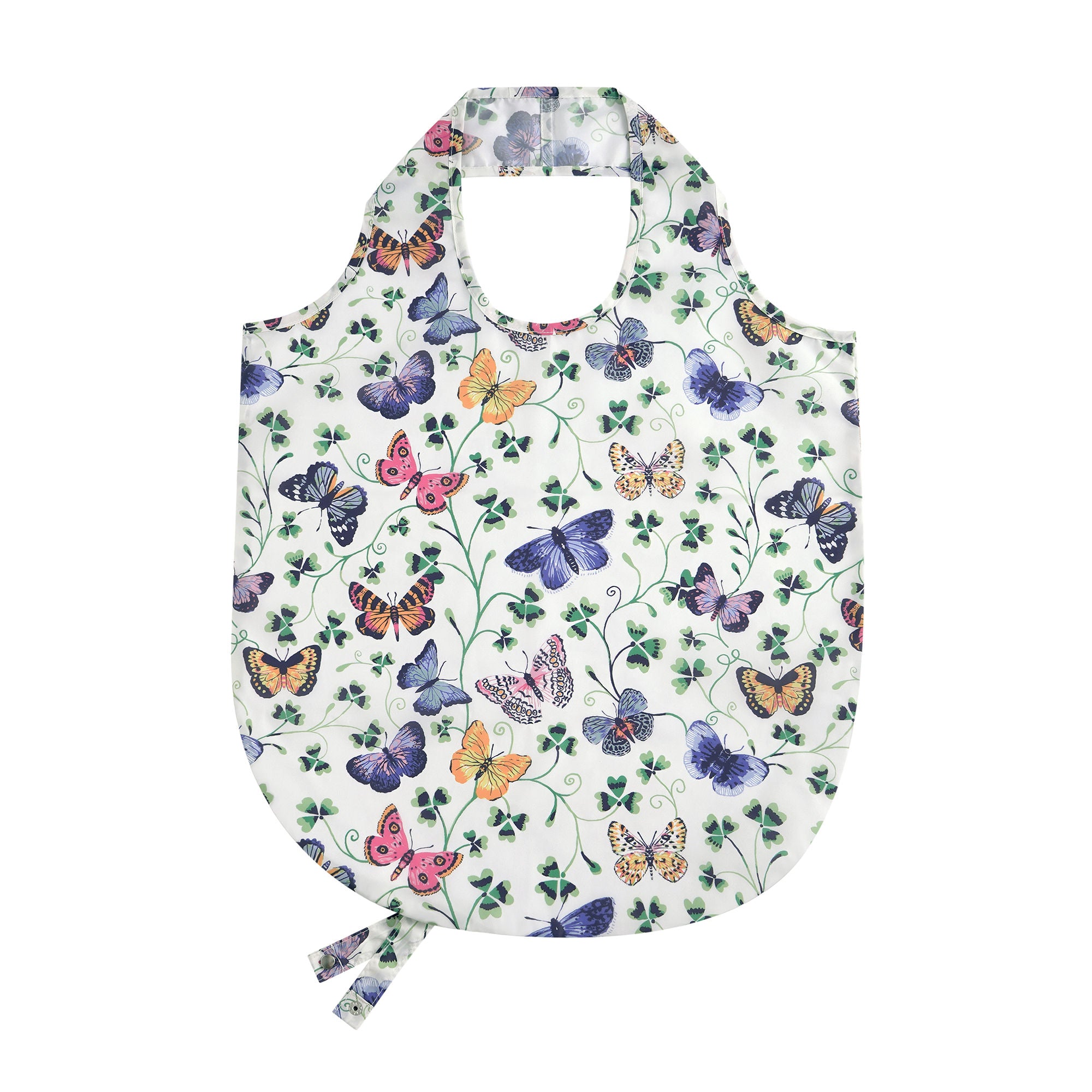 Butterfly Grove Foldable Tote Bag Medium in Blue - Bag - Ulster Weavers