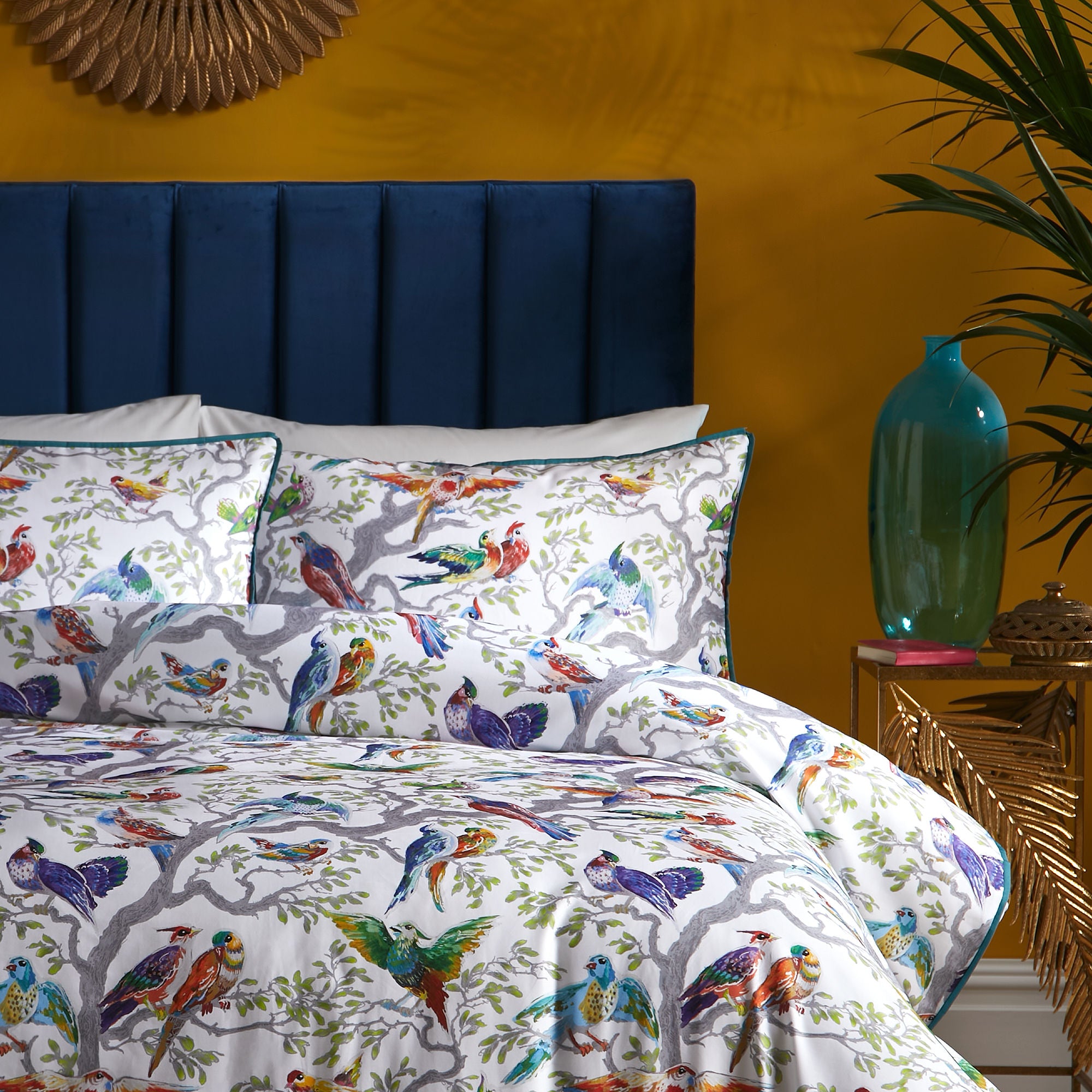 Birdity Absurdity Duvet Cover Set by Laurence Llewelyn-Bowen in Multi - Duvet Cover Set - Laurence Llewelyn-Bowen