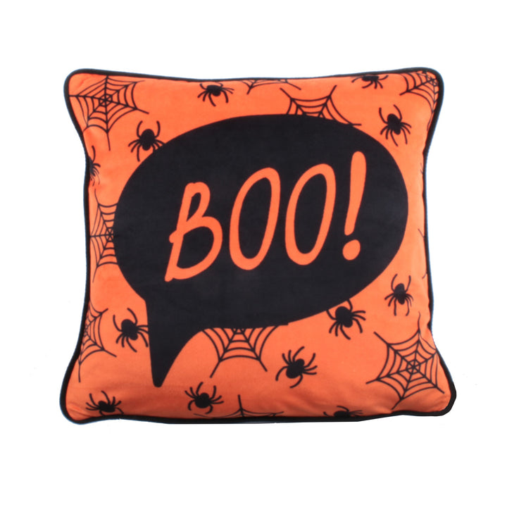 Boo Cushion by Bedlam in Orange 43 x 43cm - Cushion - Bedlam
