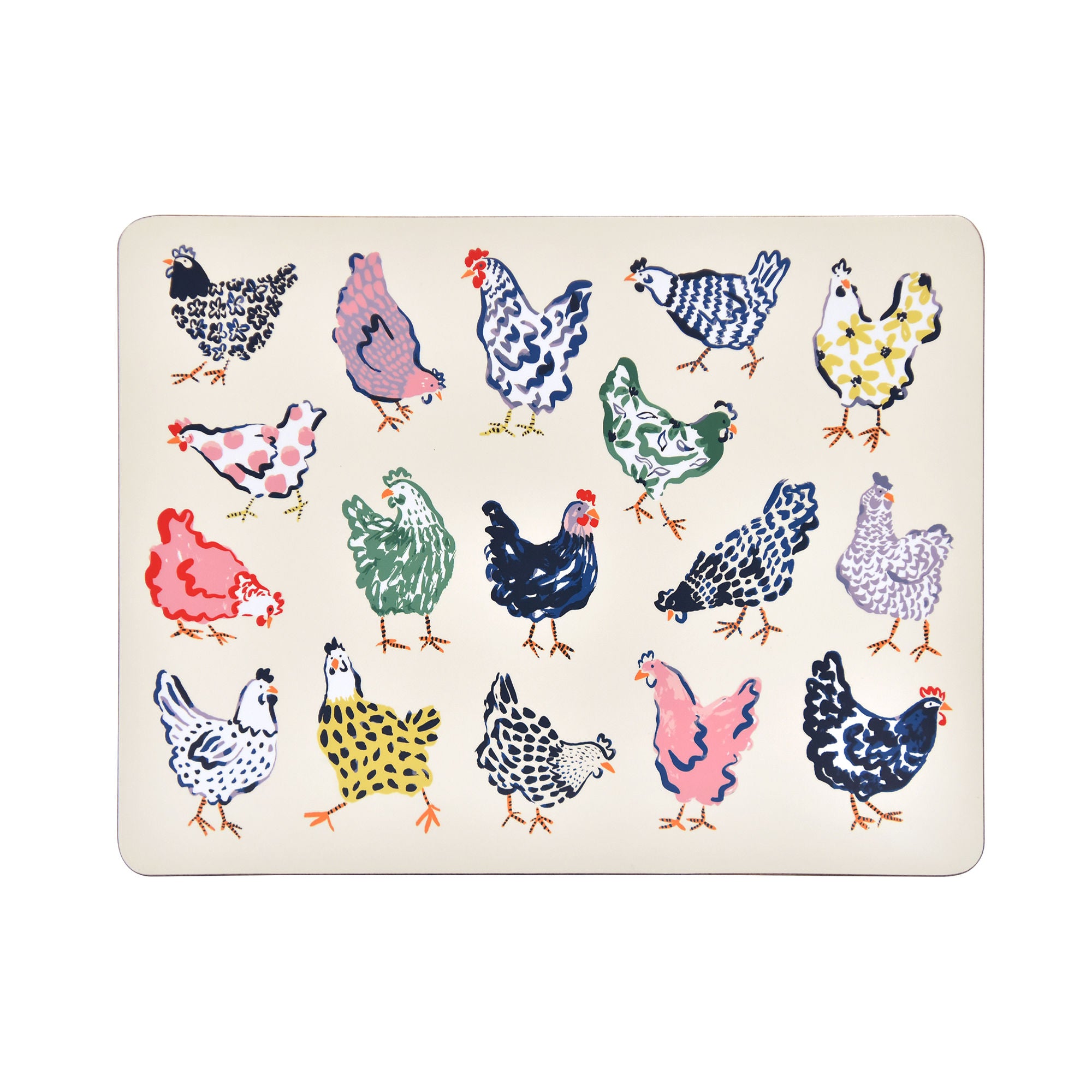 Chick Chicken Placemat 4 Pack in Yellow - Placemat - Ulster Weavers