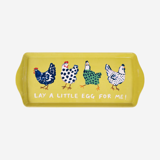 Chick Chicken Small Serving Tray in Yellow