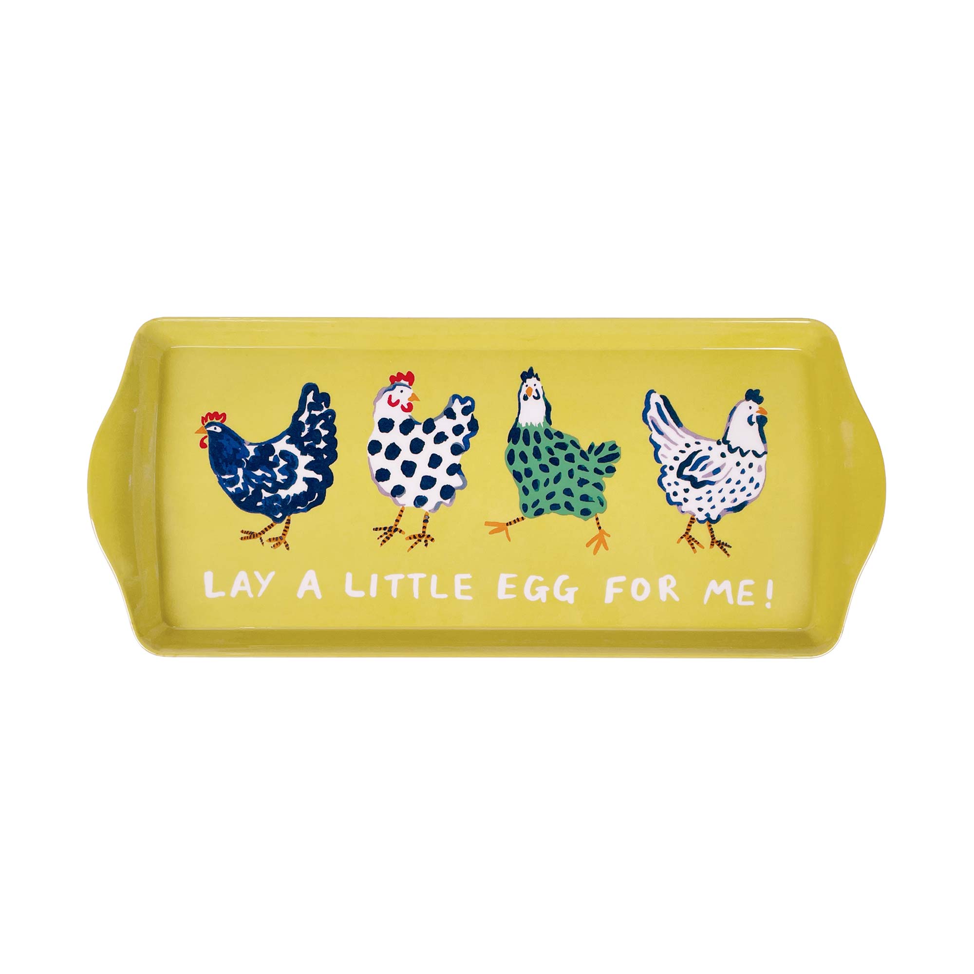 Chick Chicken Small Serving Tray in Yellow - Tray - Ulster Weavers