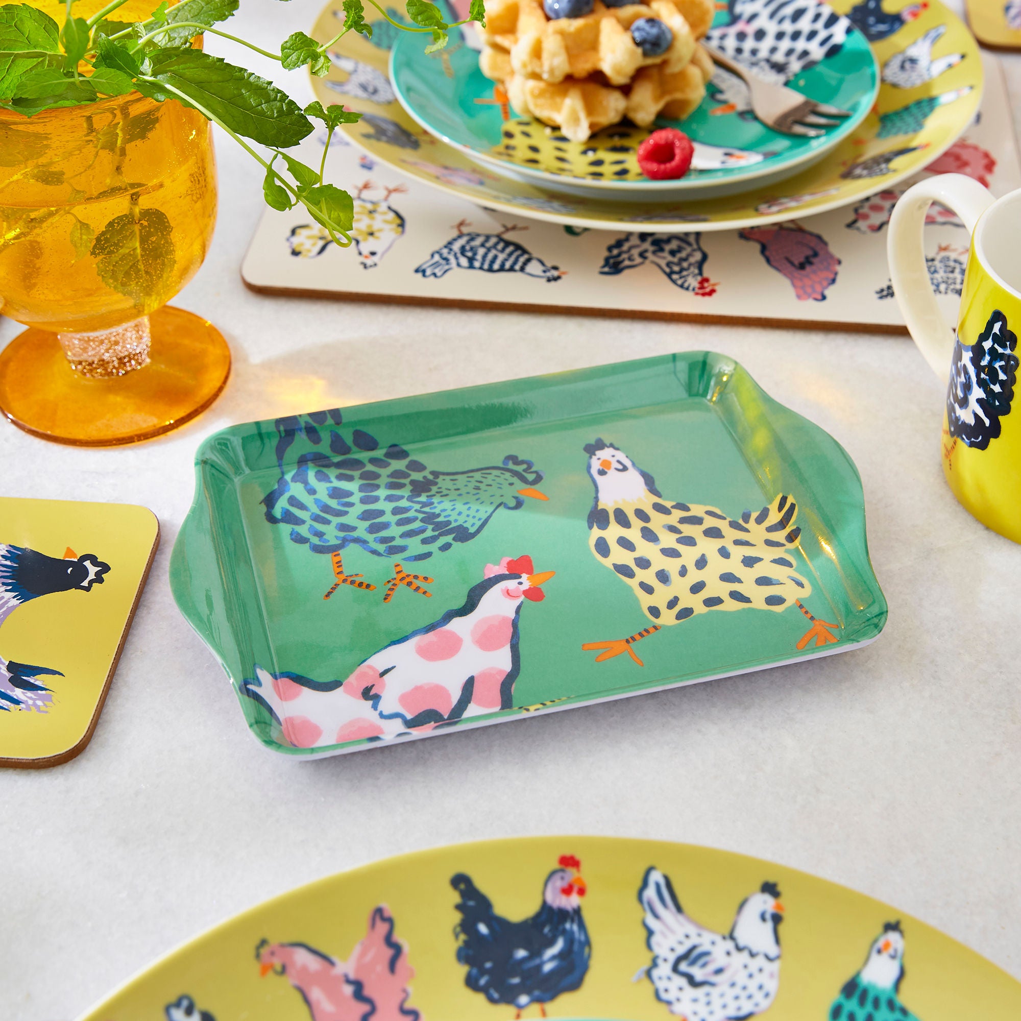 Chick Chicken Scatter Tray in Yellow - Tray - Ulster Weavers