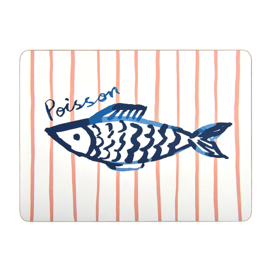 Catch of the Day Placemat 4 Pack in Multicolour