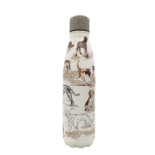 Country Dogs Water Bottle in Brown
