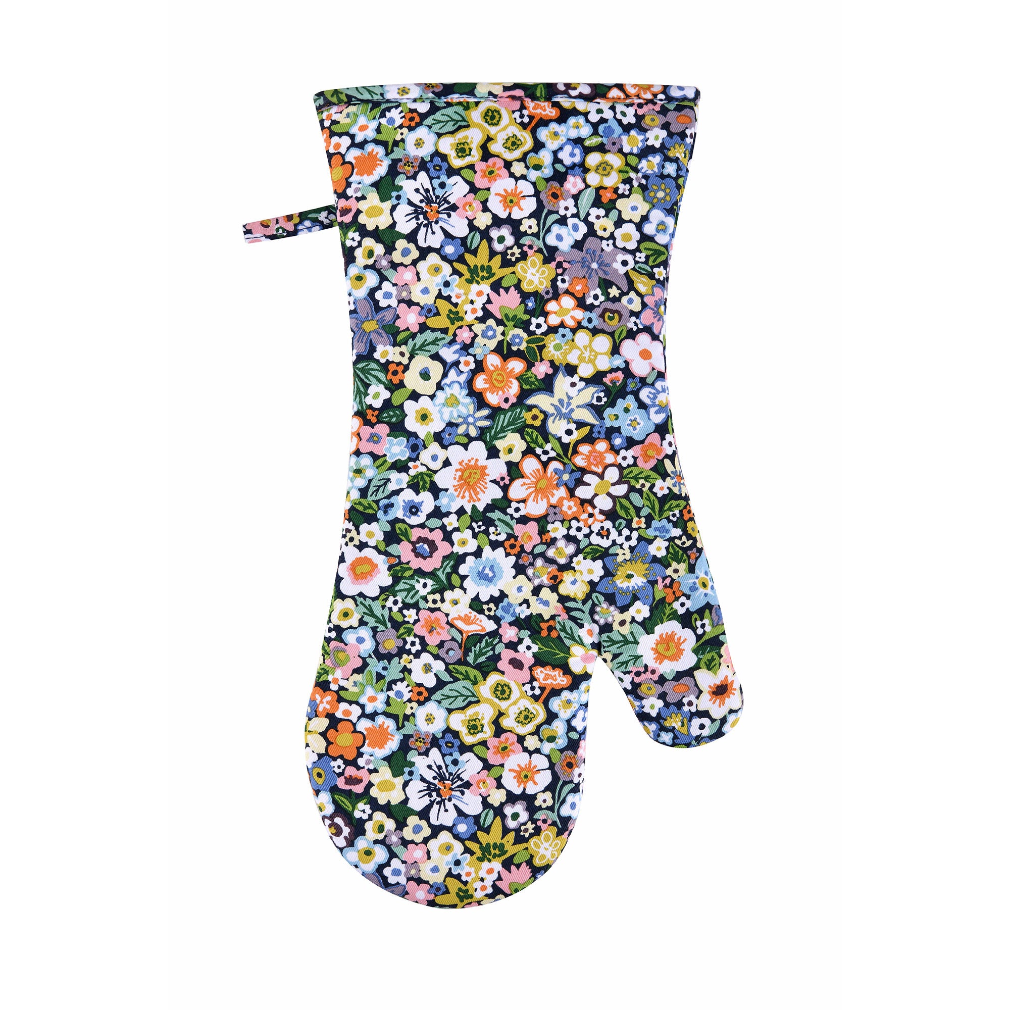 Ulster Weavers Confetti Floral Gauntlet Oven Glove One Size in Multi - Gauntlet Oven Glove - Ulster Weavers