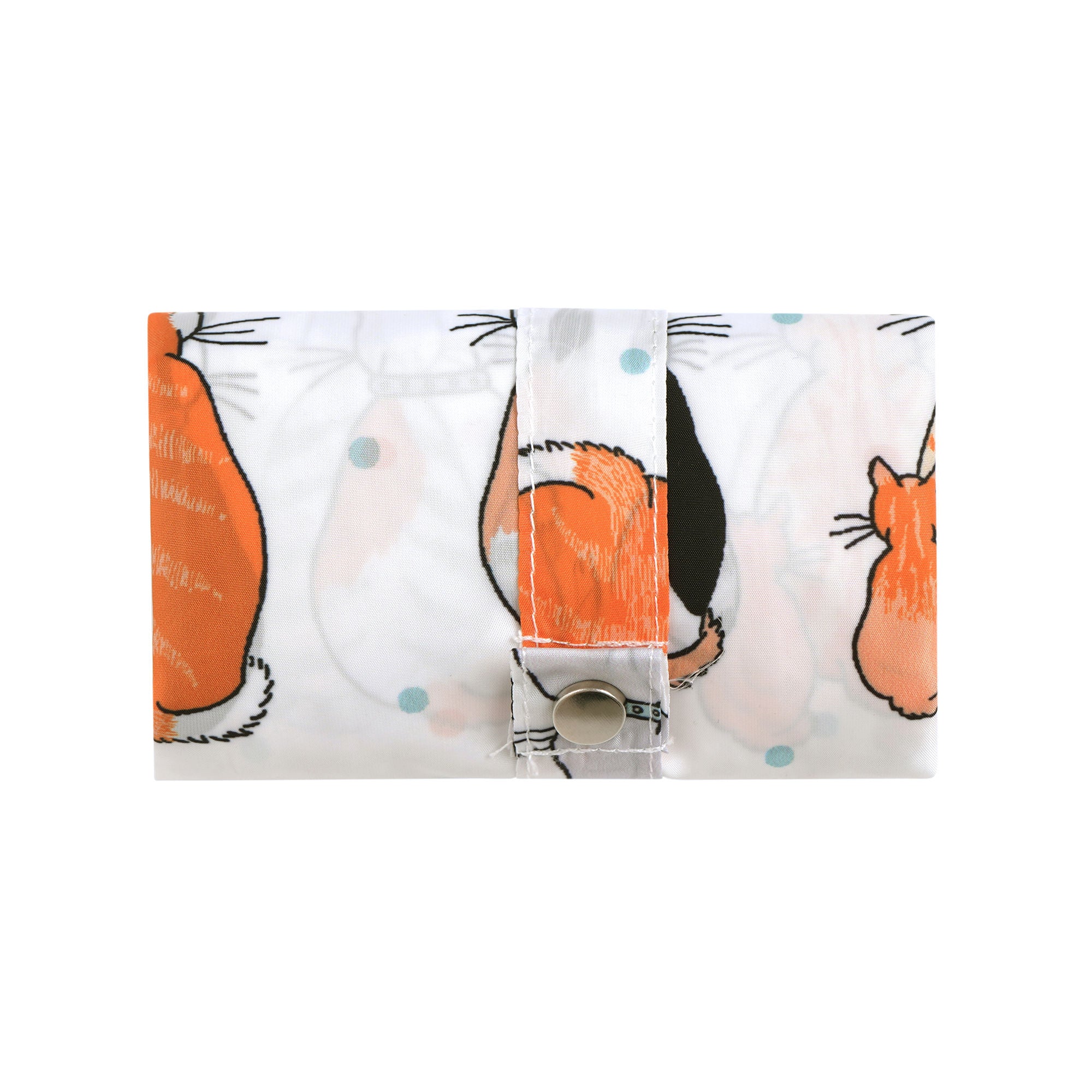 Cats In Waiting 2026 Foldable Tote Bag Medium in Orange - Bag - Ulster Weavers