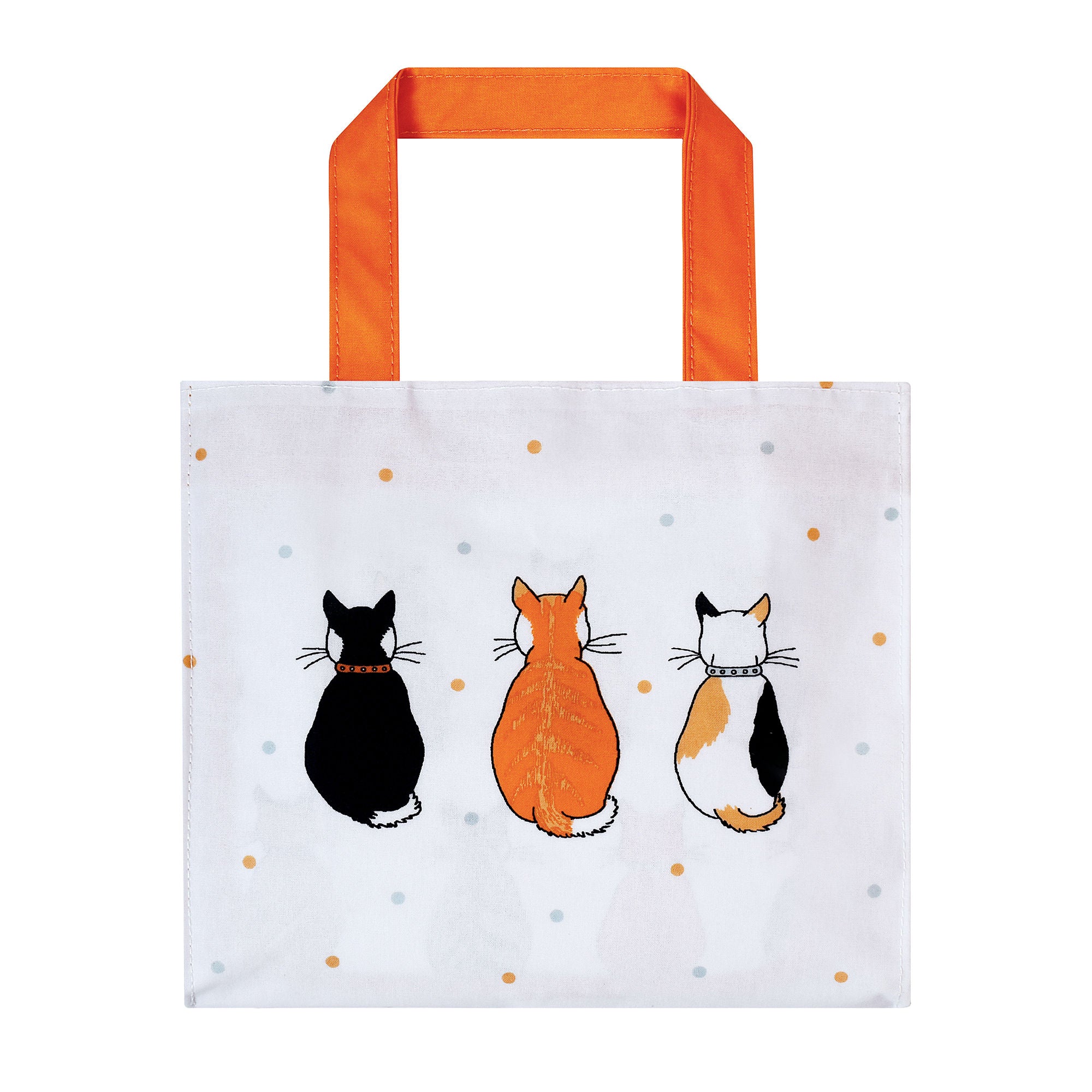 Cats In Waiting 2026 PVC Bag Small in Orange - Bag - Ulster Weavers