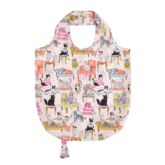 Cool Cats Foldable Tote Bag Medium in Multicolour