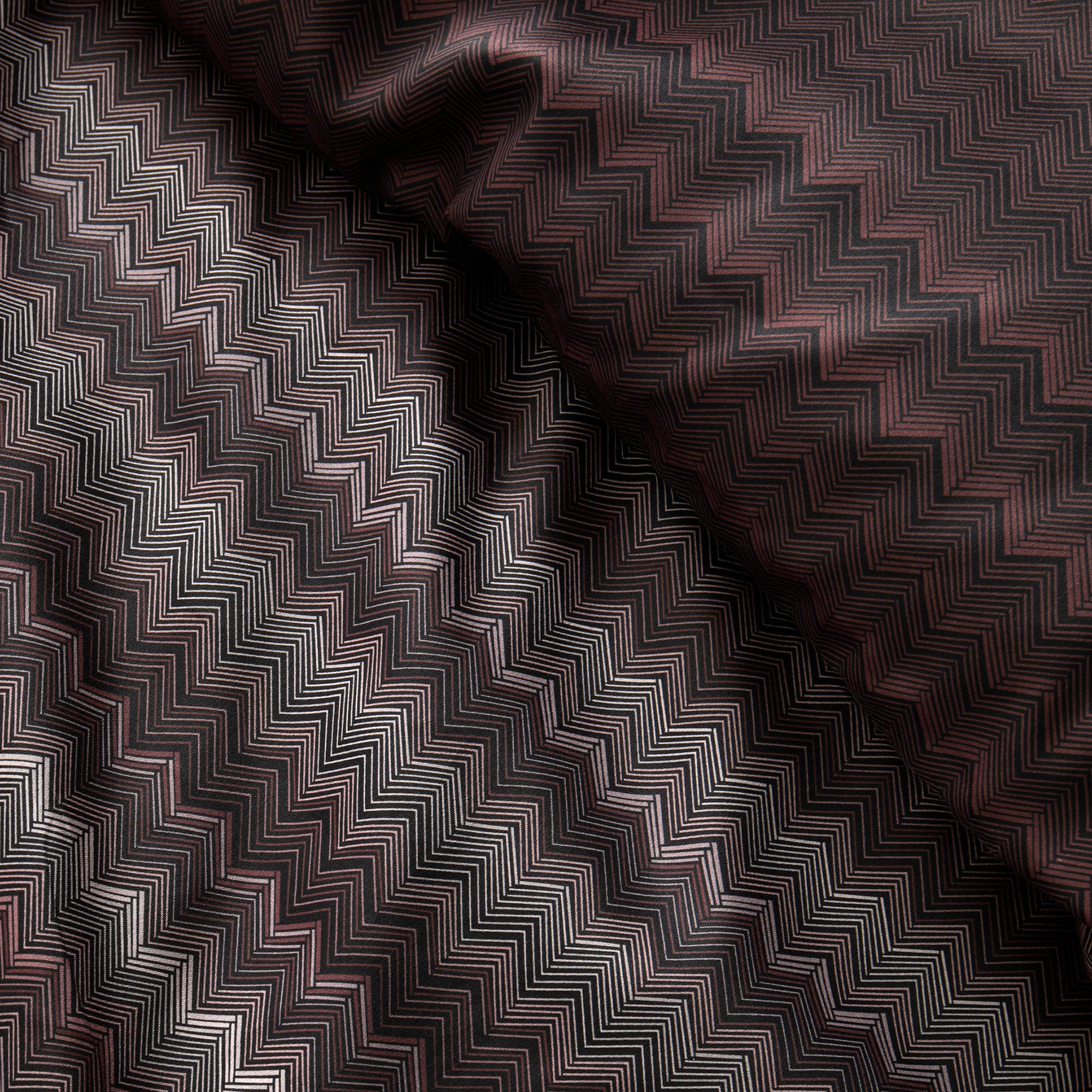 Chevron Stripe Duvet Cover Set in Chocolate - Duvet Cover Set - Appletree Loft