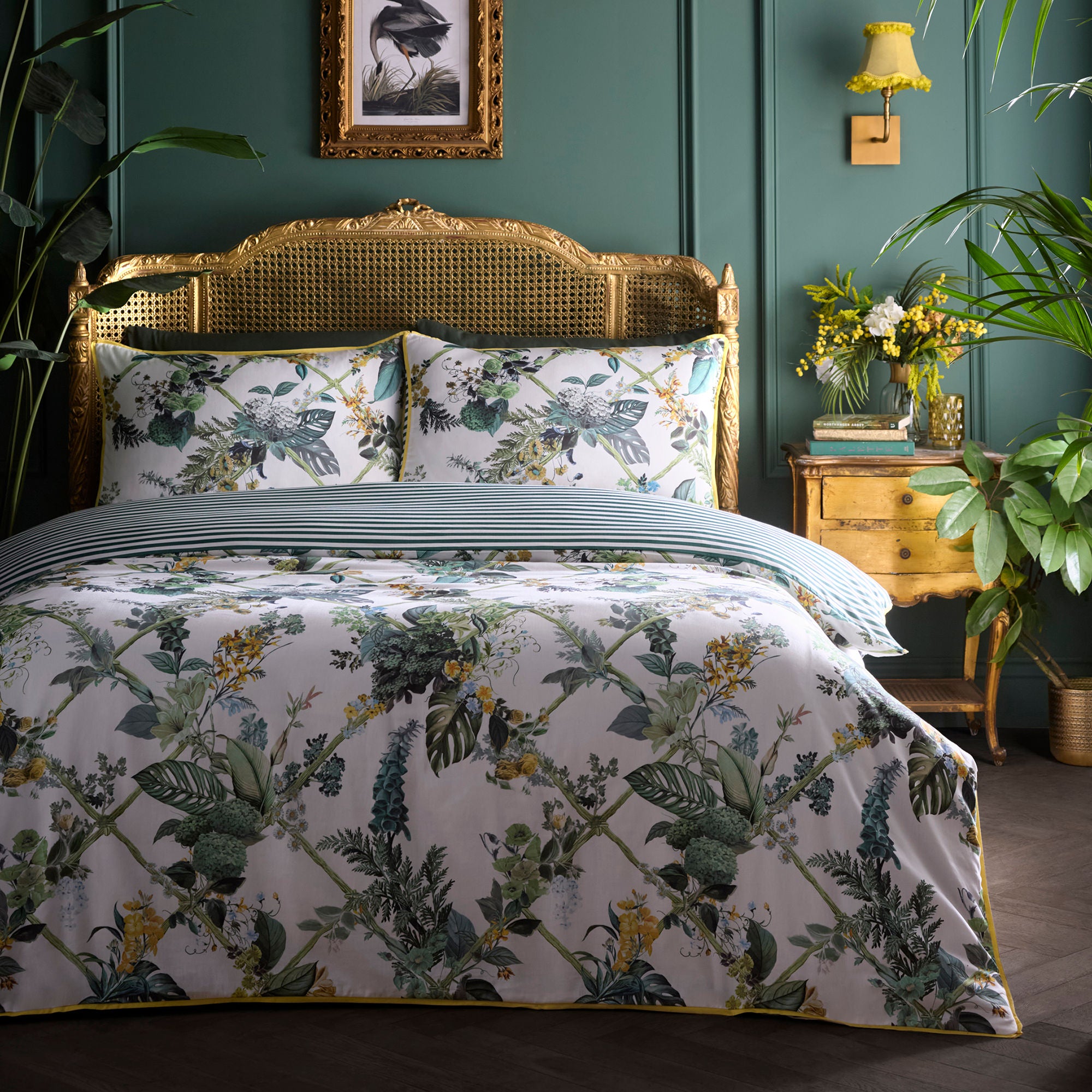 Cotswold Fantasia Duvet Cover Set in Green - Duvet Cover Set - Laurence Llewelyn-Bowen