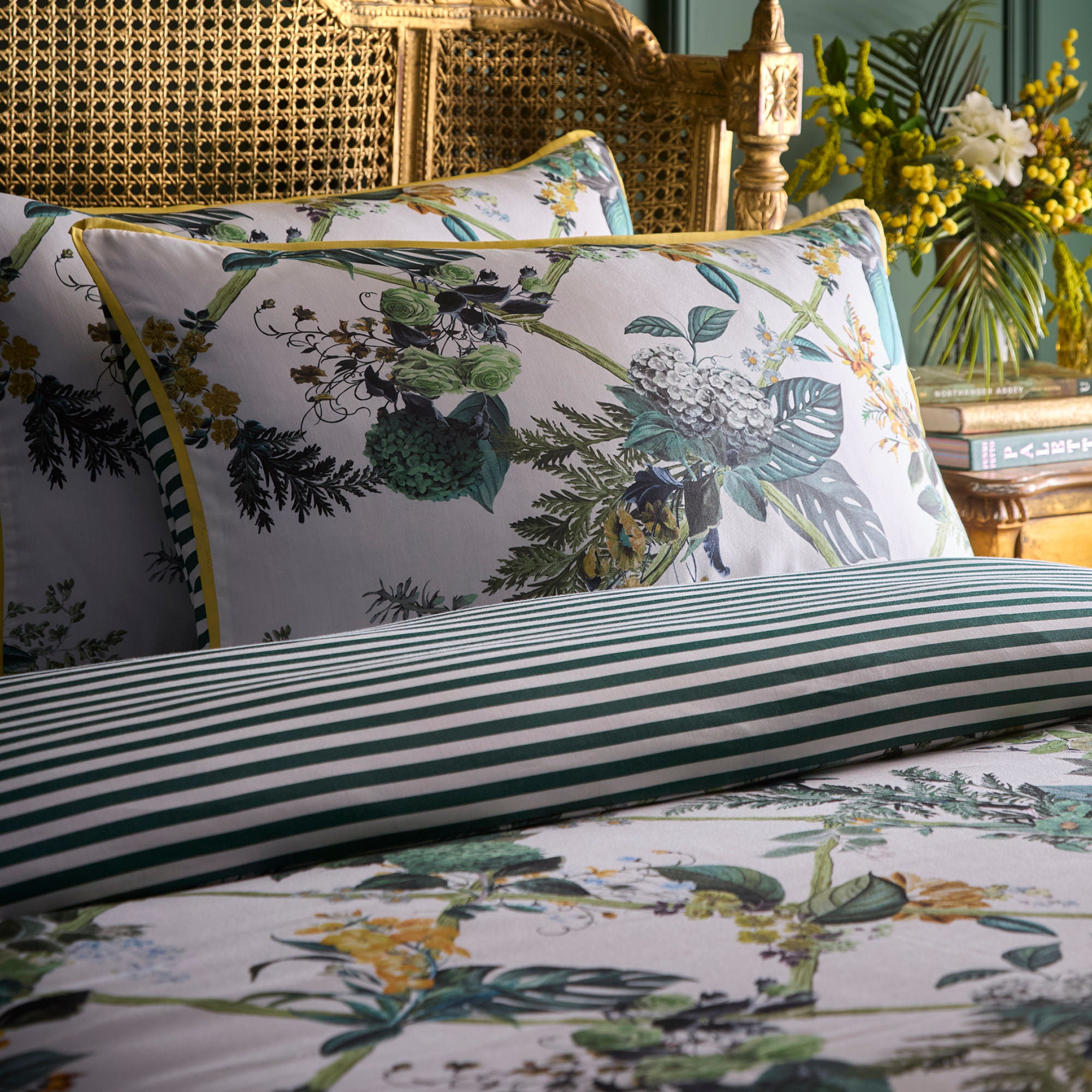 Cotswold Fantasia Duvet Cover Set in Green - Duvet Cover Set - Laurence Llewelyn-Bowen