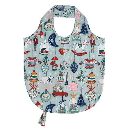 Christmas Ornaments Foldable Tote Bag Medium in Multicolour