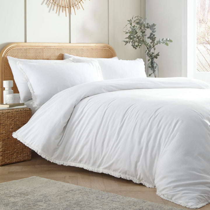 Claire Duvet Cover Set by Appletree Loft in White - Duvet Cover Set - Appletree Loft