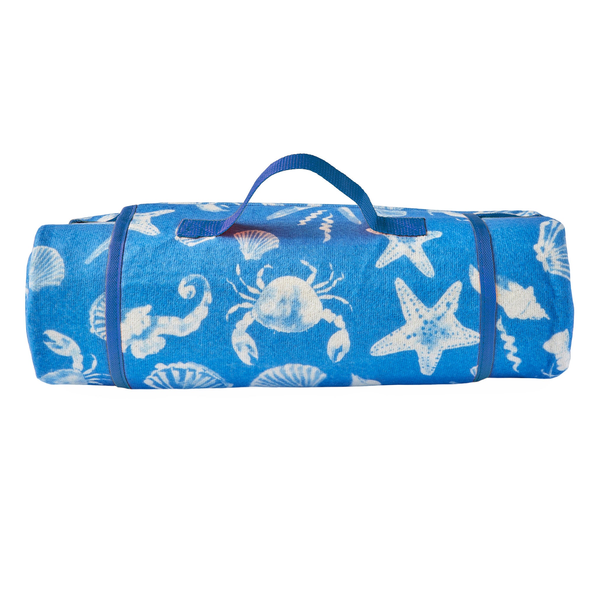 Coastal Bay Picnic Blanket by Fusion in Blue 135 x 150cm - Picnic Blanket - Fusion