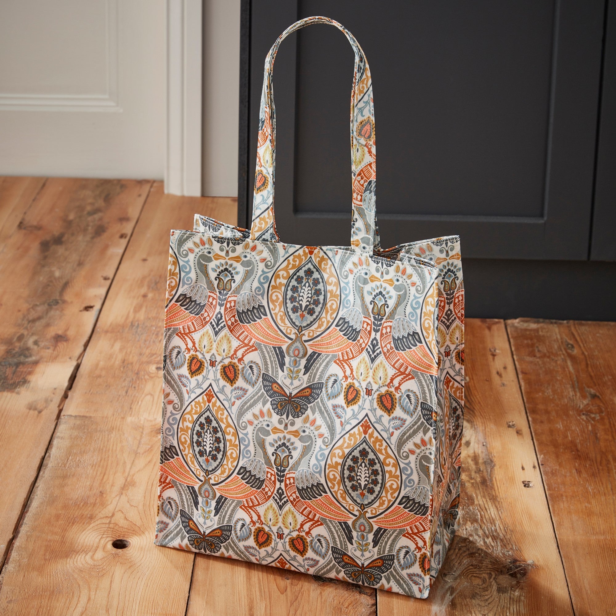 Ulster Weavers Wipeable PVC Gusset Bag - Cotswold (100% Cotton coated with PVC, Orange, Medium) - Bag - Ulster Weavers
