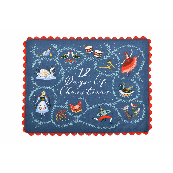 Ulster Weavers 12 Days of Christmas Placemat - Cotton - 2 Pack One Size in Green - Placemat - Ulster Weavers