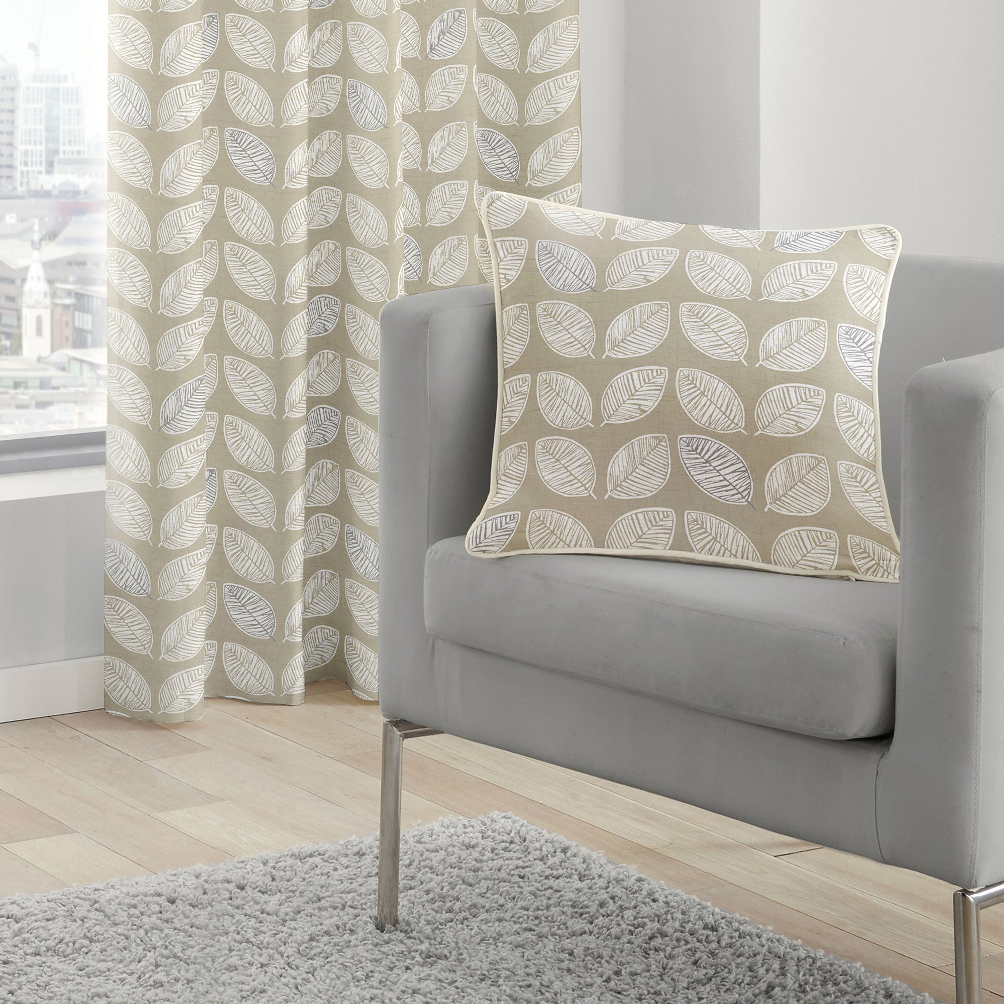 Delft Cushion by Fusion in Natural 43 x 43cm - Cushion - Fusion