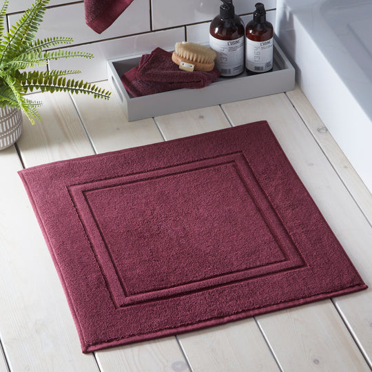 Abode Eco Shower Mat in Claret 50 x 50cm