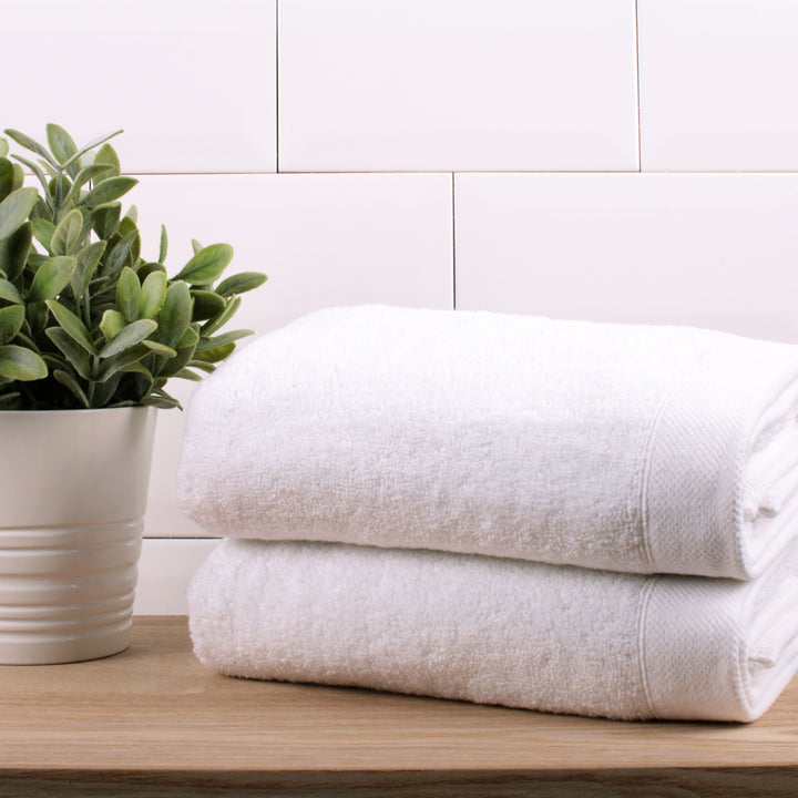 Abode Eco Hand Towel (2 pack) by Drift Home in White 50 x 90cm - Hand Towel (2 pack) - Drift Home